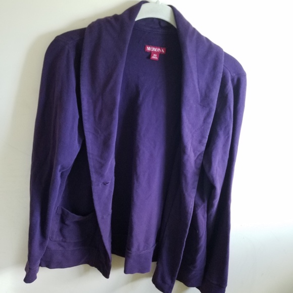 Purple Blazer Cardigan - Picture 1 of 3